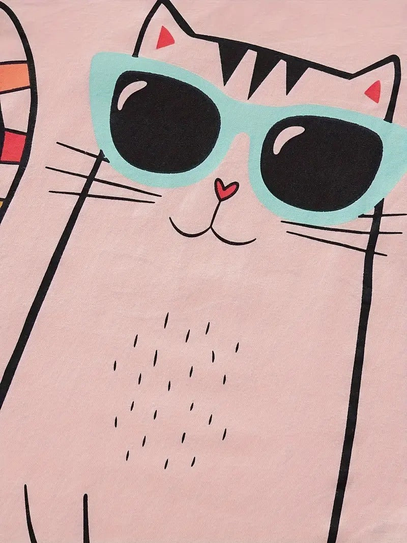 Cool Bagh Cat Graphic Tee