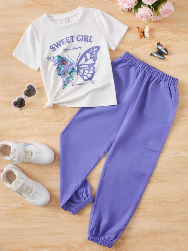 Sweet Girl Butterfly Tracksuit