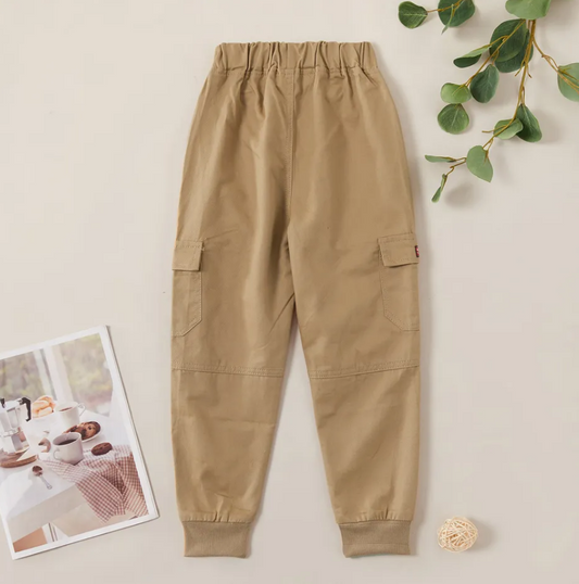 Cargo Style Cotton Trouser Brown