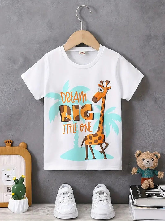 Dream Big Giraffe Graphic Tee