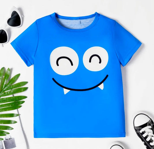 Blue Smile Graphic Tee