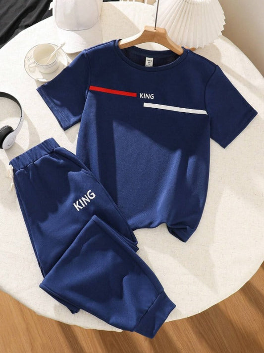King Stripes Letter Tracksuit