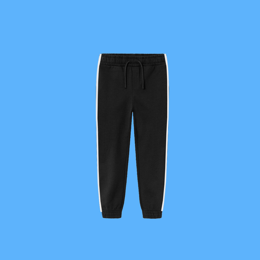 BLACK WHITE LINE KIDS FLEECE TROUSER