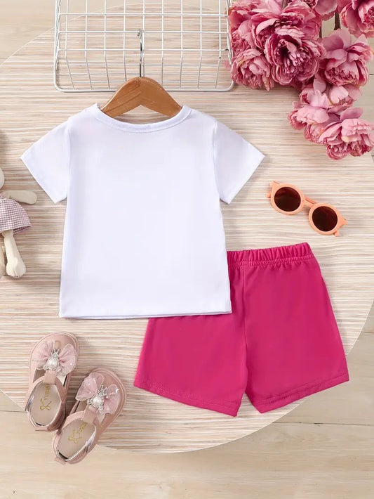 Pink Bow Cutie Cat Graphic Set