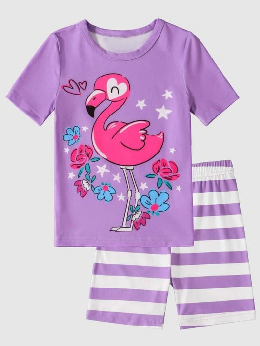 Pink Flamingo Graphic Set