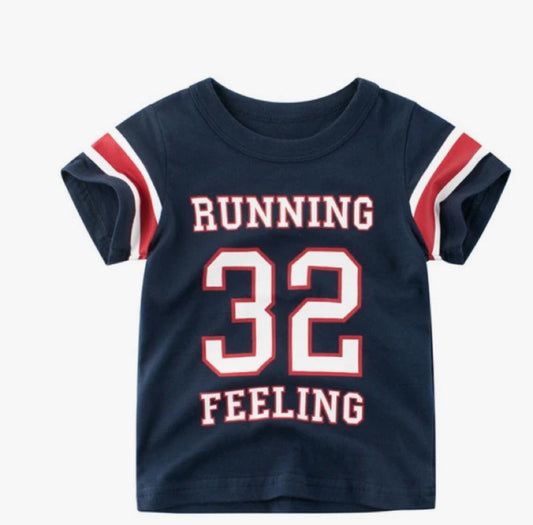 Running 32 RS Letter Tee