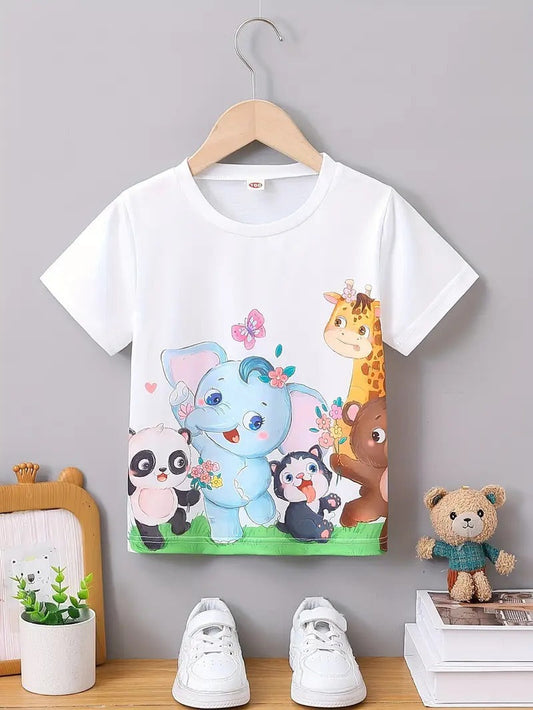 Tiny Jungle Animals Graphic Tee