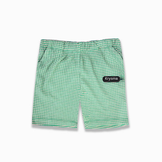 Light Green Cambo Kids Short