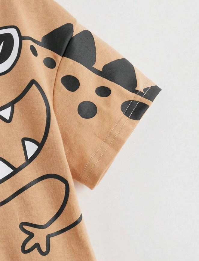 Cool Brown T Rex Graphic Set