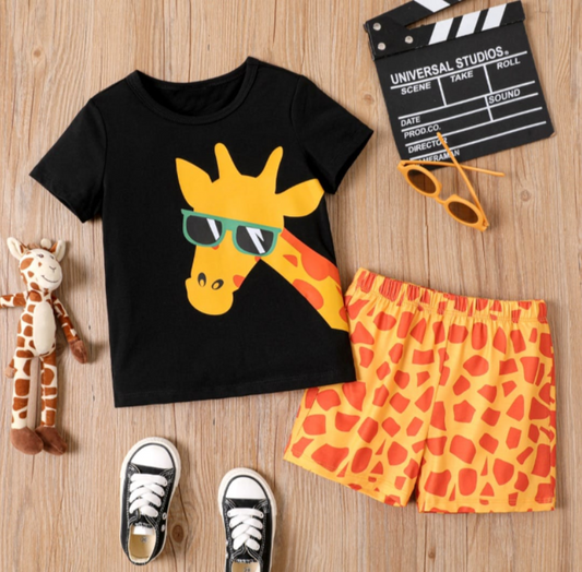 Cool Giraffe Graphic Set