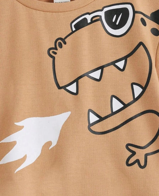 Cool Brown T Rex Graphic Set